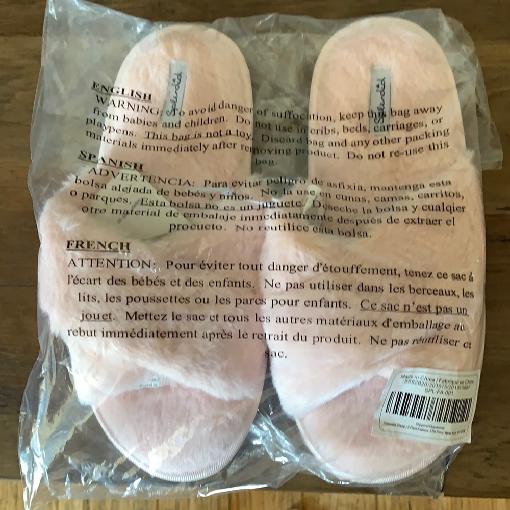 Splendid Pink Slippers.  Brand New